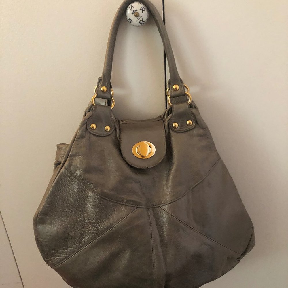 Foley + Corinna Leather Bag - Misty Grey